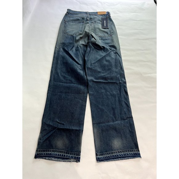 NWT Cotton Citizen Mila Jeans in Palm Coated Blue Denim - Picture 5 of 8